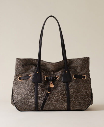 BORBONESE - PRIVE BORSA SHOPPING LARGE NATURALE