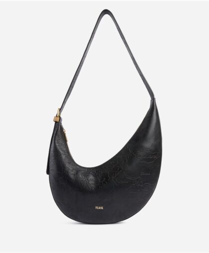 ALVIERO MARTINI - MOON BAG PELLE - BLACK