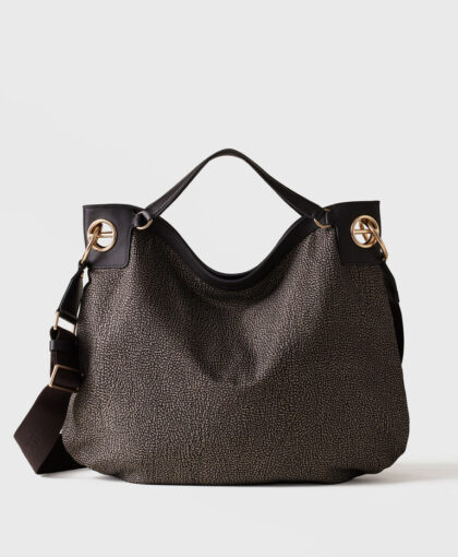 BORBONESE - LONDON BAG HOBO L - CATRAME