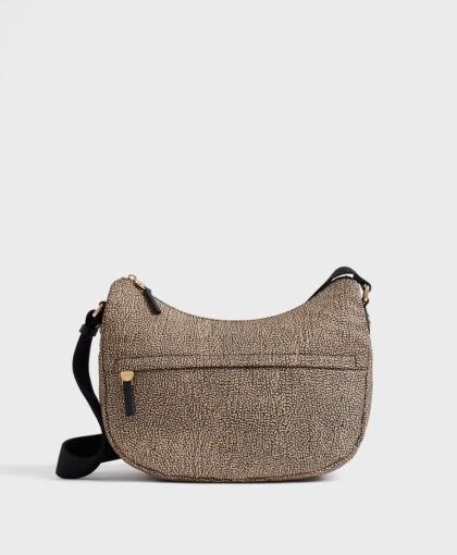 BORBONESE - B-CLUB LUNA BAG MIDDLE - OP-NAT NERO