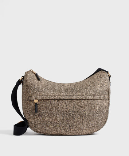 BORBONESE - B-CLUB LUNA BAG MEDIA - OP-NAT NERO